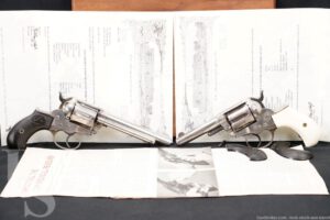 Pair Colt Model 1877 Lightning & Thunderer .38/.41 LC Revolvers, Antique