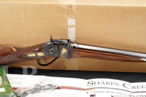 Pedersoli Sharps 1874 Creedmor 32” .45-70 Gov’t Engraved 24K Plated Rifle