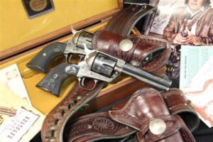The guns used for a full season by the host of "The Cowboys" TV show. 
