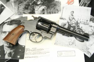 Identified Smith and Wesson 1917 .45 ACP Revolver, GI Bringback, Excellent Condition, C&R OK