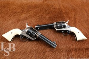 Prairie Weet Pair Engraved Colt Single Action Army .357 Magnum Revolvers