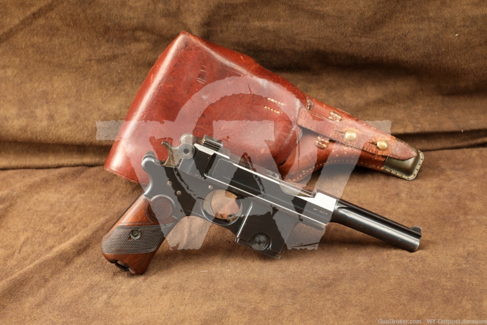 Pre WW1 Belgium Bergmann AEP Brevete Model 1910/21 4” 9mm Largo C&R Pistol