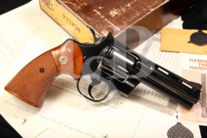 RARE Colt Python .357 Magnum Wyoming Fish & Game Double Action Revolver & Box, Number 62 of 70