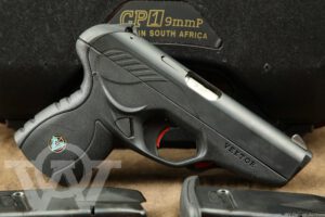 RARE South African Vektor CP1 4” 9mm Pistol Single Action w/ Case