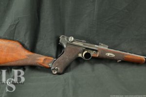 Rare DWM Luger Model 1902 Pistol-Carbine .30 7.65x21mm Semi-Auto, 1903 C&R