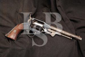 Rare U.S. Martially Marked .44 Caliber Percussion Rogers & Spencer Army Model Revolver, 1865 Antique