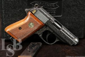 Rudy Marek Engraved Walther PPK 7.65mm SA/DA Semi-Automatic Pistol 1935 C&R