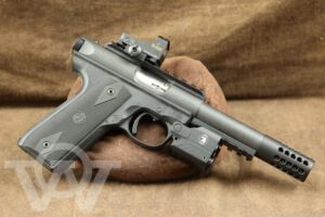 Ruger Mark III 22/45 22 LR 4.4” Pistol Burris Red Dot, Osprey Laser Combo