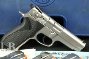 Smith & Wesson Model 5906 Stainless In 9mm W/ Hard Case, MFD 1994