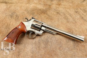 Smith & Wesson Nickel Model 57 .41 Magnum Target DA/SA Revolver, MFD 1980