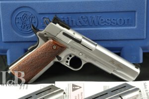 Smith & Wesson SW1911 Pro Series Stainless 9mm Semi Auto Pistol.