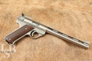 Stainless Covina AMT Baby Automag .22LR 8.5” Barrel Semi Auto Pistol & Mag