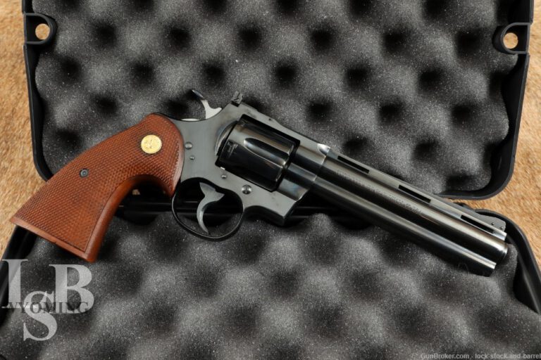 Third Year 6″ Blue Colt Python .357 Magnum Double Action Revolver MFD ...