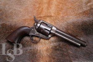US Colt Model 1873 Single Action Army “Artillery” .45 Revolver 1885 Antique