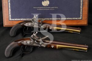 US Historical Society Hamilton-Burr Dueling Pistol Set Mfd 1981 ATF Antique