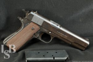 US WWII Remington Rand Ithaca M1911A1 .45 ACP Semi-Auto Pistol, 1943 C&R