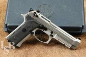 USA Made Beretta 92FS VERTEC INOX 4.7” 9mm Stainless M9 Style Pistol & Case