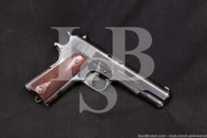 USN Colt Model of 1911 U.S. Navy .45 ACP Semi-Auto Pistol, MFD 1915 C&R