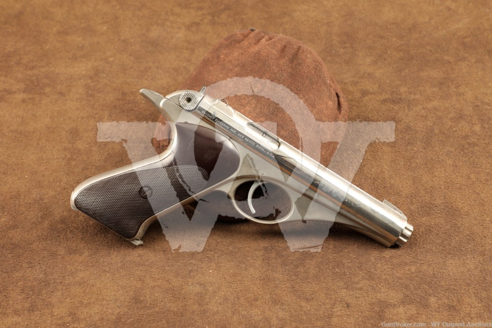 Very Rare Whitney Wolverine Nickel Plated 22 LR 4.5" Pistol C&R 1 of 500