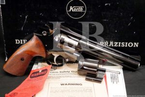 W. German Korth Sport Model 6" .357 Magnum 9mm Combo Revolver & Box, 1988