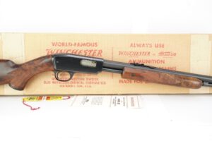 WINCHESTER MODEL 61 MAGNUM SPECIAL DELUXE PUMP ACTION RIFLE & BOX