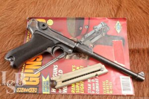 WWI German DWM P/08 Artillery Luger 8" 9mm Semi-Automatic Pistol, 1917 C&R