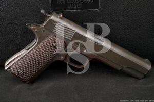 WWII Colt U.S. Model 1911A1 .45 ACP Military Semi-Automatic Pistol 1941 C&R