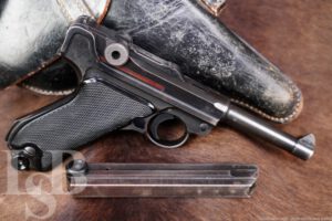 WWII German Mauser byf 41 P.08 Luger 9mm Semi-Auto Pistol, 1941 C&R