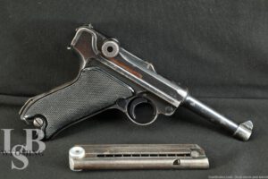 WWII German Mauser byf 41 P.08 Luger 9mm Semi-Automatic Pistol, 1941 C&R