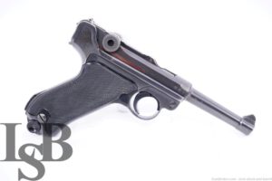 WWII German Mauser byf 41 P.08 Luger 9mm Semi-Automatic Pistol, 1941 C&R