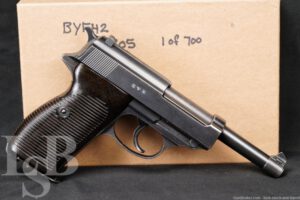 WWII German Mauser byf-42 P.38 9mm Military Semi-Automatic Pistol, 1942 C&R