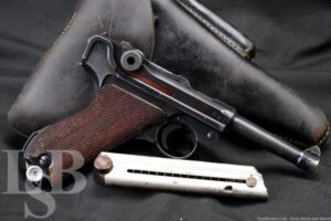 WWII German Mauser byf P.08 Luger 9mm Semi-Automatic Pistol, MFD 1941 C&R
