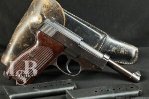 WWII German Police Mauser byf-44 P.38 9mm Semi-Automatic Pistol, 1944 C&R