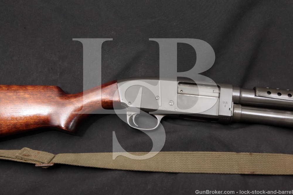 WWII Stevens-Savage Model 620 Trench Gun-Style 12 GA Pump Shotgun, 1941-45 C&R