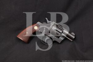 WWII U.S. Colt Commando Model 2" Parkerized .38 Special Revolver, 1942 C&R
