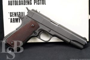 WWII US Army Colt 1911A1 .45 ACP Military Semi-Automatic Pistol, 1943 C&R