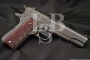 WWII US Ithaca Model 1911A1 1911-A1 .45 ACP Semi-Automatic Pistol, 1945 C&R