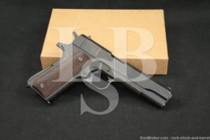 WWII US Remington Rand 1911A1 1911-A1 .45 ACP Semi-Auto Pistol, 1943 C&R
