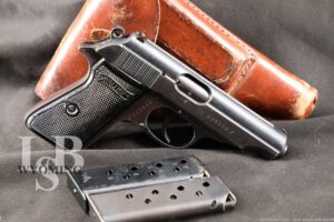 WWII Walther Model PP .32 ACP 7.65mm Semi-Auto Military Pistol, 1942 C&R