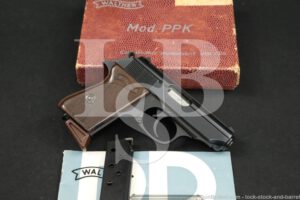 Walther Model PPK 9mm Kurz .380 ACP Blue Semi-Automatic Pistol MFD 1965 C&R