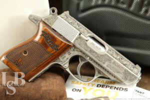 Walther PPK .380ACP Stainless Engraved Bond 007 3.25” Semi Automatic Pistol