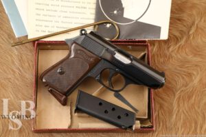West German Walther Model PPK .380 ACP Semi-Automatic Pistol & Box 1966 C&R