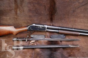 Winchester 1897 Solid Frame Trench Gun 12 GA Pump Shotgun & Bayonet, C&R