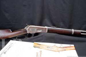 Winchester Model 1886 Carbine 22" .38-56 WCF Lever Rifle & Letter, 1900 C&R
