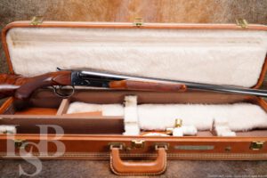 Winchester Model 21 12 GA 28" SxS Shotgun Case & Letter, 1949 C&R