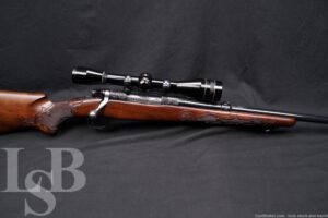 Winchester Model 70 .30-06 24" Custom Engraved Bolt Action Rifle, 1958 C&R