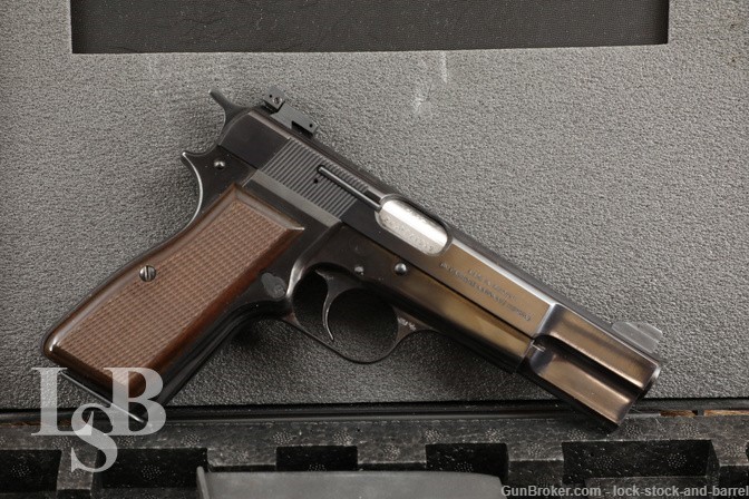 Browning Hi-Power Semi-Automatic 9mm 4.7” w/ Case & Extra Magazine 1986