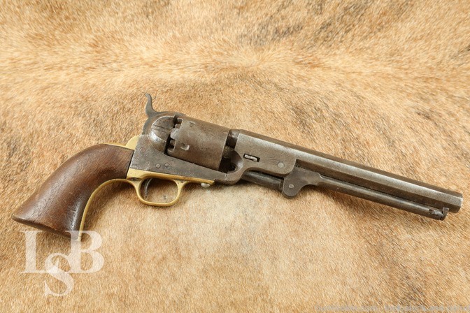 Civil War Era Colt 1851 Navy .36 Cal Black Powder Revolver MFD 1863 Antique