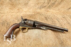 Civil War Era Colt 1860 Army Revolver .44 Cal Black Powder Mfd 1862 Antique