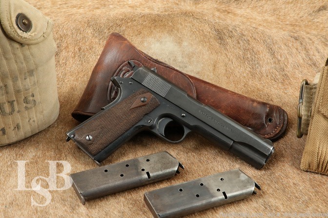 Colt 1911 US Army .45 ACP Semi-Automatic Pistol 5” C&R & Accessories